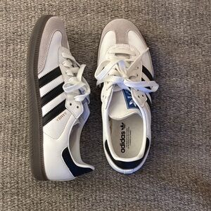 Adidas Samba White and Black Shoes